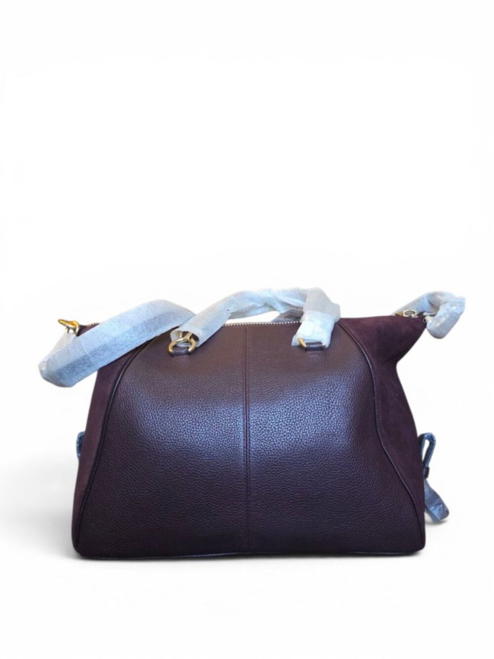 Coach Primrose Satchel 55532 Oxblood Leather Suede Gold NWT Dust Bag - Picture 6 of 16